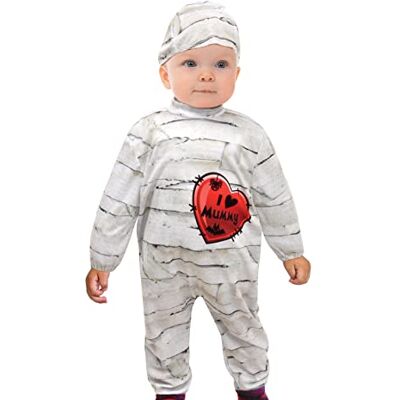 Ciao Little Mummy costume disguise fancy dress onesie baby (Size 6-12 months) with bonnet Ciao Little Mummy costume disguise fancy dress onesie baby (Size 6-12 months) with bonnet