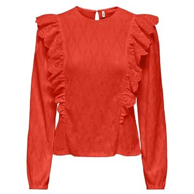 ONLY -Engrace L/S O-hals toppbox JRS, Fiesta, S ONLY -Engrace L/S O-hals toppbox JRS, Fiesta, S