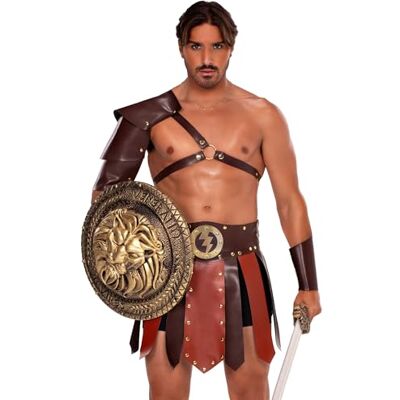 Leg Avenue Women’s Gladiator Costume Outfit – Size XL – Brown Leg Avenue Women’s Gladiator Costume Outfit – Size XL – Brown