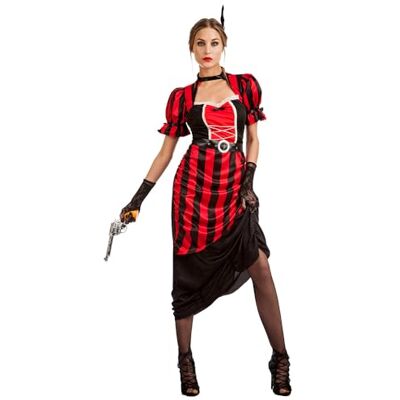 Boland – Kostym salong flicka, karnevaldräkt för temafest, halloween eller karneval, vilda västar, cowgirl Boland – Kostym salong flicka, karnevaldräkt för temafest, halloween eller karneval, vilda västar, cowgirl
