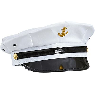 W WIDMANN MILANO Party Fashion 9516C – hatt marin officerare, kapten, hatt, huvudbonad, tillbehör, karneval, temafest W WIDMANN MILANO Party Fashion 9516C – hatt marin officerare, kapten, hatt, huvudbonad, tillbehör, karneval, temafest