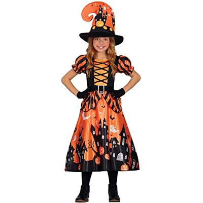 Fiestas Guirca - Barns häxkostym orange 5-6 år - Kostym Fiestas Guirca - Barns häxkostym orange 5-6 år - Kostym