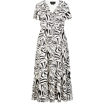 nelice Damklänning – zebraprint 1922644-NE01, vit svart, XL, Klänning – zebraprint, XL nelice Damklänning – zebraprint 1922644-NE01, vit svart, XL, Klänning – zebraprint, XL