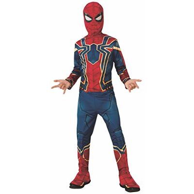 Rubie's Officiella Avengers Infinity Wars Iron Spindel, Spindelmannen klassisk barndräkt medium, ålder 5-7, höjd 132 cm Rubie's Officiella Avengers Infinity Wars Iron Spindel, Spindelmannen klassisk barndräkt medium, ålder 5-7, höjd 132 cm