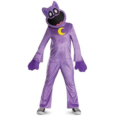 Disguise Poppy Playtime Catnap barnkostym, officiellt licensierad av , bekväm passform och detaljerad design, L 10 till 12 Disguise Poppy Playtime Catnap barnkostym, officiellt licensierad av , bekväm passform och detaljerad design, L 10 till 12