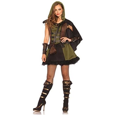 Leg Avenue Damen Darling Robin Hood Kost me, Olive & Black, M EU Leg Avenue Damen Darling Robin Hood Kost me, Olive & Black, M EU