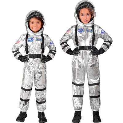 W WIDMANN MILANO Party Fashion – barndräkt astronaut, rymmanddräkt med hjälm, rymdsöverall, rymdcyklist, karnevalkostymer W WIDMANN MILANO Party Fashion – barndräkt astronaut, rymmanddräkt med hjälm, rymdsöverall, rymdcyklist, karnevalkostymer