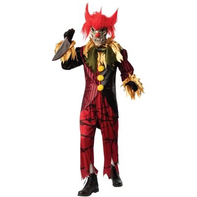 Rubie's Bristol Novelty 301573STD000 Crazy Clown vuxen maskeradklänning, män, kvinnor, multi Rubie's Bristol Novelty 301573STD000 Crazy Clown vuxen maskeradklänning, män, kvinnor, multi