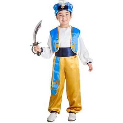 Boland 5-delad arabisk prins kostym för pojkar, utklädnad för temafester, halloween, karneval Boland 5-delad arabisk prins kostym för pojkar, utklädnad för temafester, halloween, karneval