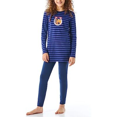 Schiesser flickor Schlafanzug Lang Mit Leggings Bio Baumwolle Gr. 116 Bis 152 Pyjamasset Schiesser flickor Schlafanzug Lang Mit Leggings Bio Baumwolle Gr. 116 Bis 152 Pyjamasset