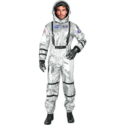 W WIDMANN MILANO Party Fashion – Kostym astronaut för män, rymddräkt med hjälm, rymdsöverall, rymdförare, karnevalkostymer W WIDMANN MILANO Party Fashion – Kostym astronaut för män, rymddräkt med hjälm, rymdsöverall, rymdförare, karnevalkostymer