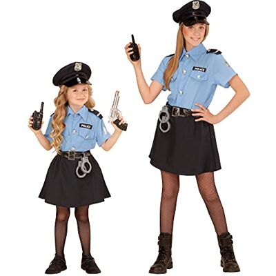 W WIDMANN MILANO Party Fashion – kostym da poliziotta per bambini, uniform, polis, i masker, carnevale W WIDMANN MILANO Party Fashion – kostym da poliziotta per bambini, uniform, polis, i masker, carnevale