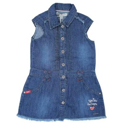 Lee Cooper flicka Vestido Niña, avslappnad klänning, blå, 6 Jahre Lee Cooper flicka Vestido Niña, avslappnad klänning, blå, 6 Jahre