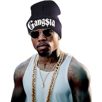 FIESTAS GUIRCA Unisex vuxen gangsta hatt (en storlek) Kostymtillbehör för gangsters och gangsterfester perfekt för halloween, karneval och temafester svart vit FIESTAS GUIRCA Unisex vuxen gangsta hatt (en storlek) Kostymtillbehör för gangsters och gangsterfester perfekt för halloween, karneval och temafester svart vit