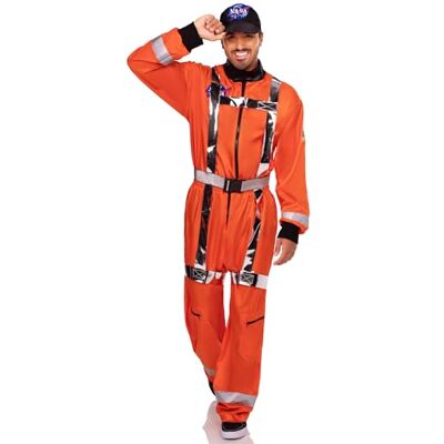 Leg Avenue Cosmic Astronaut Zip-Up Jumpsuit Costume for Women – Size XL – Orange Leg Avenue Cosmic Astronaut Zip-Up Jumpsuit Costume for Women – Size XL – Orange