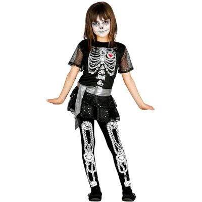 FIESTAS GUIRCA Girl's Diamonds Skeleton Costume FIESTAS GUIRCA Girl's Diamonds Skeleton Costume