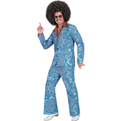 W WIDMANN MILANO Party Fashion Widmann – Kostym, 60-tals kostym, jacka och byxor, hippie, reggae, flower Power, disco Fever, slagrörelse W WIDMANN MILANO Party Fashion Widmann – Kostym, 60-tals kostym, jacka och byxor, hippie, reggae, flower Power, disco Fever, slagrörelse