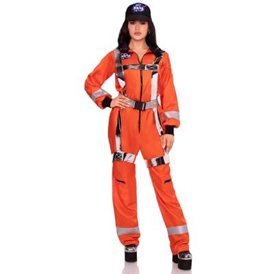 Leg Avenue Cosmic Astronaut Zip-Up Jumpsuit Costume for Women – Size L – Orange Leg Avenue Cosmic Astronaut Zip-Up Jumpsuit Costume for Women – Size L – Orange