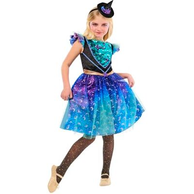 Rubie's Rubies officiella kosmisk häxdräkt, barn maskeraddräkt, storlek ålder 3-4 år Rubie's Rubies officiella kosmisk häxdräkt, barn maskeraddräkt, storlek ålder 3-4 år