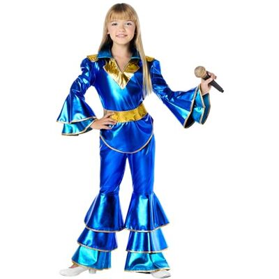 Boland – Barndräkt disco queen, 3 delar, karnevaldräkt för temafest, halloween eller karneval, sångare, superstjärna Boland – Barndräkt disco queen, 3 delar, karnevaldräkt för temafest, halloween eller karneval, sångare, superstjärna