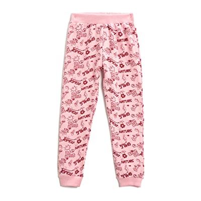 Koton flickor Träningsbyxor Tryckta joggingbyxor elastiskt midjeband Koton flickor Träningsbyxor Tryckta joggingbyxor elastiskt midjeband