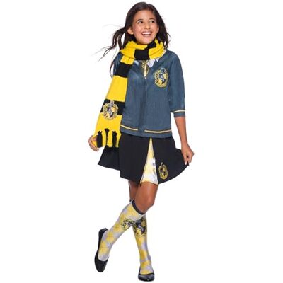 Rubie's Official Harry Potter Hufflepuff Deluxe halsduk, kostymtillbehör för barn och vuxna, en storlek, ålder från 6 år Halloween Rubie's Official Harry Potter Hufflepuff Deluxe halsduk, kostymtillbehör för barn och vuxna, en storlek, ålder från 6 år Halloween