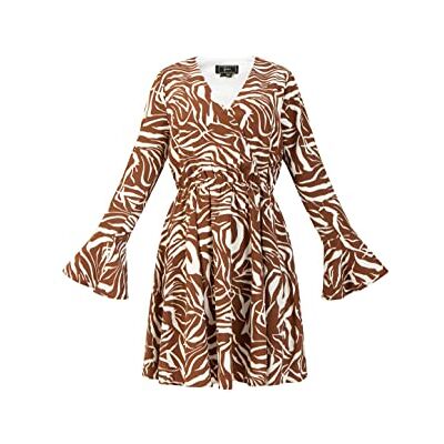 SIDONA damklänning – zebraprint 19226443-SI01, brun vit, L, Klänning – zebraprint, L SIDONA damklänning – zebraprint 19226443-SI01, brun vit, L, Klänning – zebraprint, L