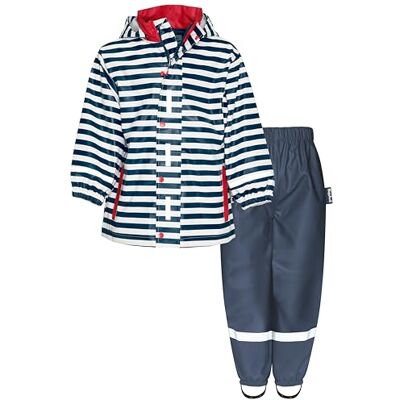 Playshoes Regndräkt i två delar, maskdräkt, vattentät, Maritim midjeband, 98 Playshoes Regndräkt i två delar, maskdräkt, vattentät, Maritim midjeband, 98