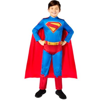 Rubie's Rubies officiell DC Superman-kostym, barn superhjälte maskeraddräkt, storlek 5-6 år Rubie's Rubies officiell DC Superman-kostym, barn superhjälte maskeraddräkt, storlek 5-6 år