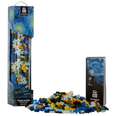 Plus-Plus PLUS PLUS Inspired Van Gogh Starry Night – 350 stk Byggklossar, Bygga, Utvecklande leksaker för barn, STEM, STEAM, Producerat i Danmark Plus-Plus PLUS PLUS Inspired Van Gogh Starry Night – 350 stk Byggklossar, Bygga, Utvecklande leksaker för barn, STEM, STEAM, Producerat i Danmark