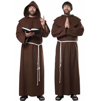 California Costumes Mens Renaissance Friar, Brown, Small/Medium US California Costumes Mens Renaissance Friar, Brown, Small/Medium US