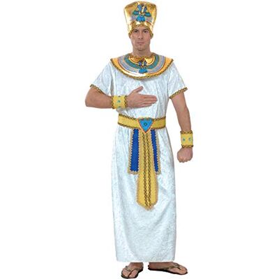 Ciao -Ramses Farao Egyptiska maskeradkostym för män (vuxen, vit, blå, guld, 16148.XL Ciao -Ramses Farao Egyptiska maskeradkostym för män (vuxen, vit, blå, guld, 16148.XL