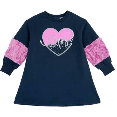 Chicco , Klänning för flickor med långa ärmar, i mjukt tyg, maskintvättbar, flickor och flickkläder, designad i Italien, Blå (2), 4 år Chicco , Klänning för flickor med långa ärmar, i mjukt tyg, maskintvättbar, flickor och flickkläder, designad i Italien, Blå (2), 4 år