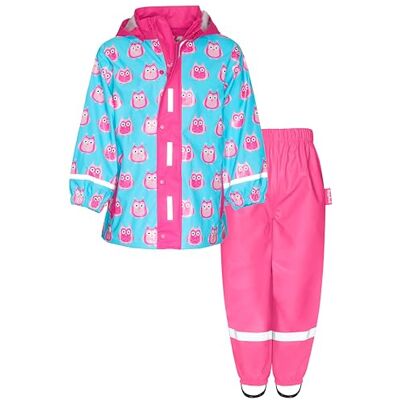 Playshoes Regndräkt i två delar, maskdräkt, vattentät, Ugglor linning, 104 Playshoes Regndräkt i två delar, maskdräkt, vattentät, Ugglor linning, 104