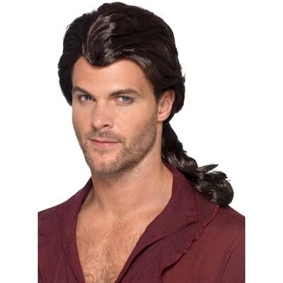 Smiffys plundrar piratperuk, brun halloween Smiffys plundrar piratperuk, brun halloween