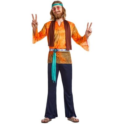 Boland – Kostym, hippie, buzz för män, 5 delar, karnevalkostym för temafest, halloween eller karneval, flower power Boland – Kostym, hippie, buzz för män, 5 delar, karnevalkostym för temafest, halloween eller karneval, flower power
