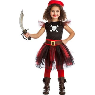 Boland – Barndräkt pirat, 3 delar, karnevaldräkt för temafest, halloween eller karneval, sjöfararkostym Boland – Barndräkt pirat, 3 delar, karnevaldräkt för temafest, halloween eller karneval, sjöfararkostym