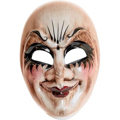 W WIDMANN MILANO Party Fashion – mask dockansikte, plast, porslindocka, läskig halloweenkostym W WIDMANN MILANO Party Fashion – mask dockansikte, plast, porslindocka, läskig halloweenkostym