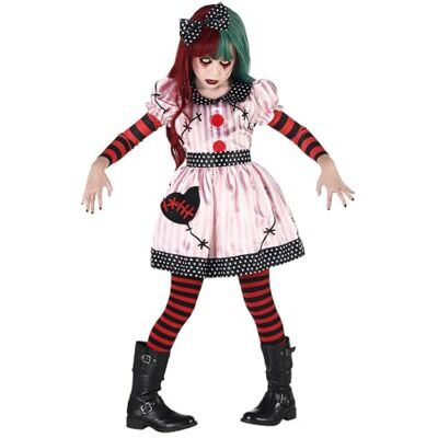 Boland Skräckdockdräkt för barn, kostym, kostymset för halloween, karneval och temafester Boland Skräckdockdräkt för barn, kostym, kostymset för halloween, karneval och temafester