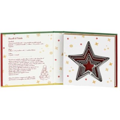 THUN , Set med 8 stjärnformade kakformar i rostfritt stål, julöverraskningssamling, samlarkakor, presentidé till jul, 15,7 x 15,7 cm THUN , Set med 8 stjärnformade kakformar i rostfritt stål, julöverraskningssamling, samlarkakor, presentidé till jul, 15,7 x 15,7 cm