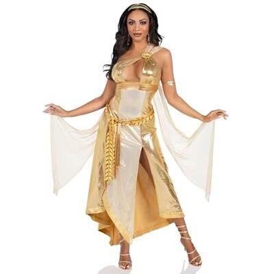 Leg Avenue 87244 02601 3 st gyllene gudinna halloweenkostym, guld, S Leg Avenue 87244 02601 3 st gyllene gudinna halloweenkostym, guld, S