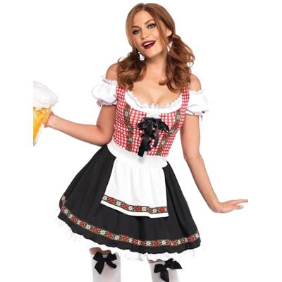 Leg Avenue Biergarten babe-dräkt, Oktoberfest-dräkt, mång, 3X / 4X Leg Avenue Biergarten babe-dräkt, Oktoberfest-dräkt, mång, 3X / 4X