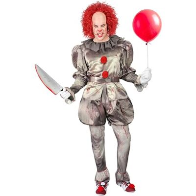 W WIDMANN MILANO Party Fashion – Kostym Killer Clown, Psykopath, Skräckclown, Halloween utklädnad W WIDMANN MILANO Party Fashion – Kostym Killer Clown, Psykopath, Skräckclown, Halloween utklädnad