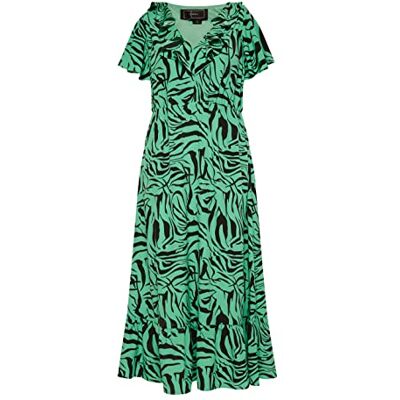 COBIE Damklänning – zebraprint 1922644-CO01, grön svart, S, Klänning – zebraprint, S COBIE Damklänning – zebraprint 1922644-CO01, grön svart, S, Klänning – zebraprint, S