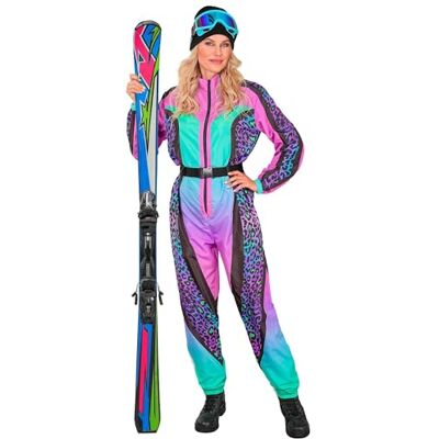 W WIDMANN MILANO Party Fashion – skiddräkt för kvinnor, overall med bälte, djurmönster kostym, för karneval, aprèsskidor och festival W WIDMANN MILANO Party Fashion – skiddräkt för kvinnor, overall med bälte, djurmönster kostym, för karneval, aprèsskidor och festival