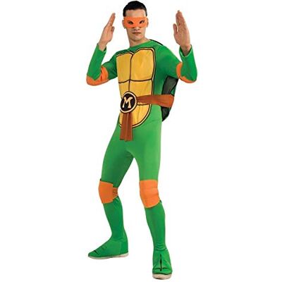 Rubie's Officiell kostym – sköldpadda Ninja TMNT-kostym Michelangelo sköldpadda Ninja TMNT, en storlek – CS987251 Rubie's Officiell kostym – sköldpadda Ninja TMNT-kostym Michelangelo sköldpadda Ninja TMNT, en storlek – CS987251