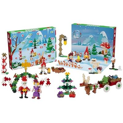 Plus-Plus PLUS PLUS Adventskalender Tomtens fantasifulla värld 600 bitar Byggklossar, Bygga, Utvecklande leksaker för barn, STEM, STEAM, Producerat i Danmark Plus-Plus PLUS PLUS Adventskalender Tomtens fantasifulla värld 600 bitar Byggklossar, Bygga, Utvecklande leksaker för barn, STEM, STEAM, Producerat i Danmark