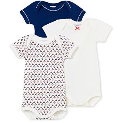Petit Bateau Liten och nätt Bateau bebis flickors kroppsdräkt (paket med 3) Petit Bateau Liten och nätt Bateau bebis flickors kroppsdräkt (paket med 3)