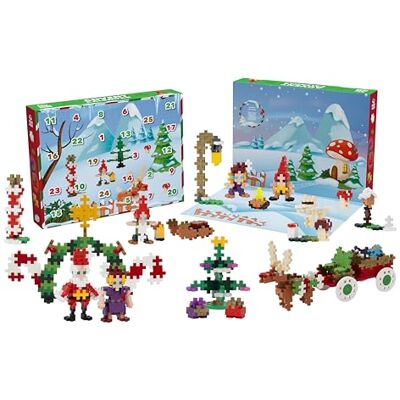Plus-Plus PLUS PLUS PP8140 Adventskalender med byggsats, Flerfärgad, Från 5 år Plus-Plus PLUS PLUS PP8140 Adventskalender med byggsats, Flerfärgad, Från 5 år