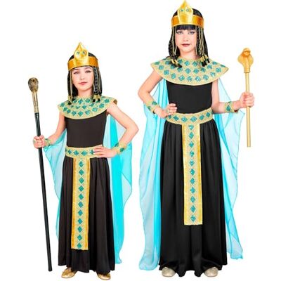 W WIDMANN MILANO Party Fashion Cleopatra barndräkt, klänning, egyptisk drottning, karnevalsdräkter W WIDMANN MILANO Party Fashion Cleopatra barndräkt, klänning, egyptisk drottning, karnevalsdräkter